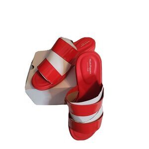 Hush Puppies Bounce Plus NIB Women's Fiesta Red Brite Jells Slide Size 11 NEW